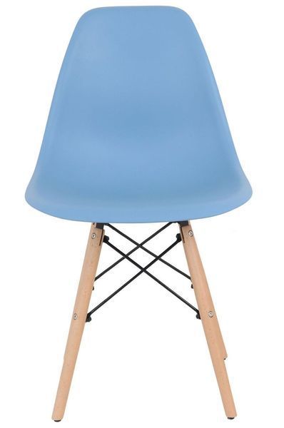Пластиковий обідній синій стілець Aster RL Wood 555682 фото
