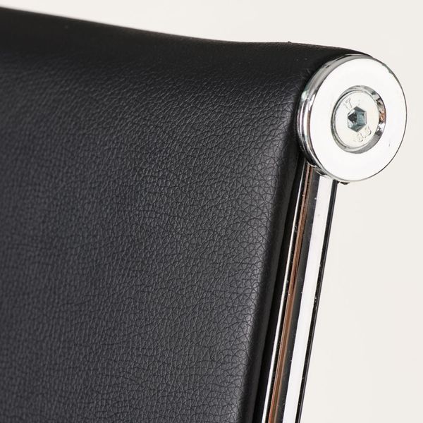 Офісне тонке крісло з високою спинкою Solano 6 artleather чорний Special4You E7061 фото