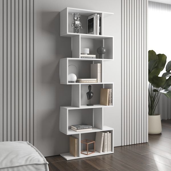 ПОЛИЦЯ ДЛЯ КНИГ VAYS M-56, СТЕЛАЖ НА 6 ПОЛИЦЬ, ЛДСП, 70&times;24&times;195 СМ  М-56  фото