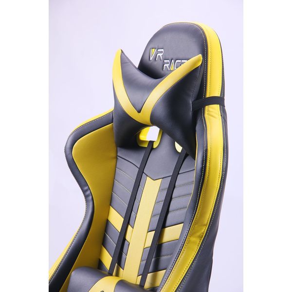 Крісло VR Racer BattleBee чорний/жовтий 515278 фото