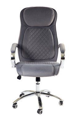 Офисное  кресло велюровое серое с механизмом Аnyfix  Ламбо Lambo grey TF RT-527 2088-66(1) фото